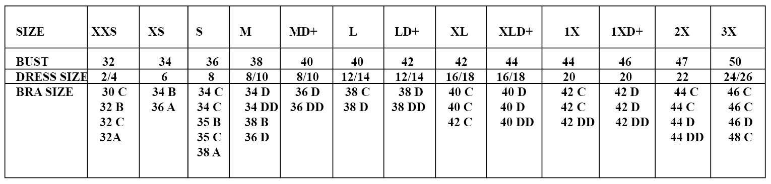 Tableau_taille_compression bra
